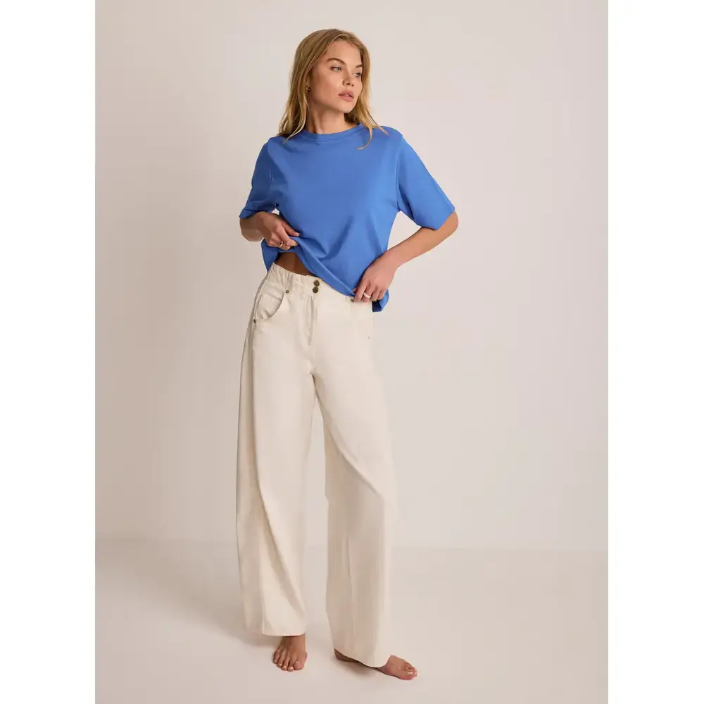 Mint Velvet Blue Ultimate Cotton Boxy T-Shirt